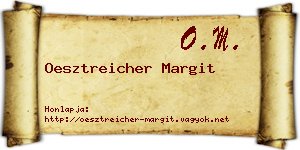 Oesztreicher Margit névjegykártya